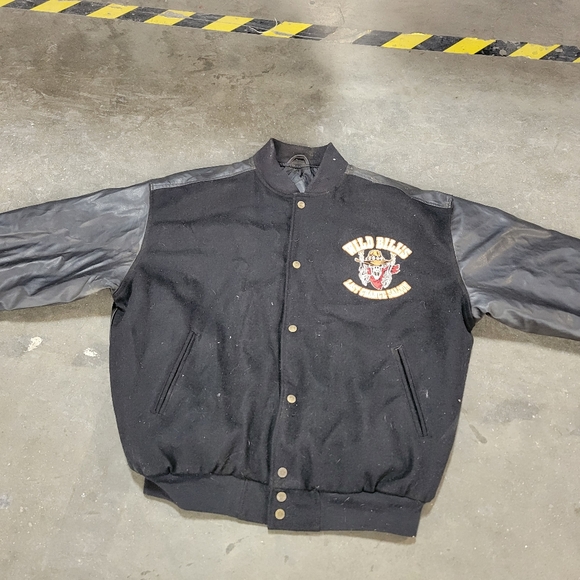 Steve and Barry's wild west saloon warren lotas style letterman jacket men's lar - Picture 11 of 11